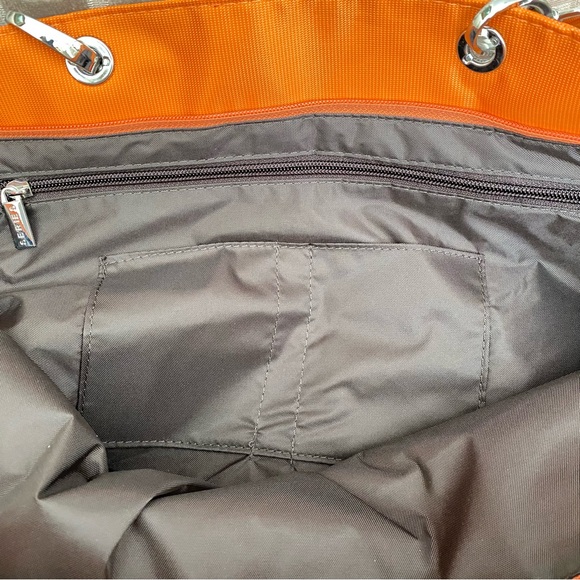 Milano Series Medium Size Orange Tote Bag - Picture 9 of 14